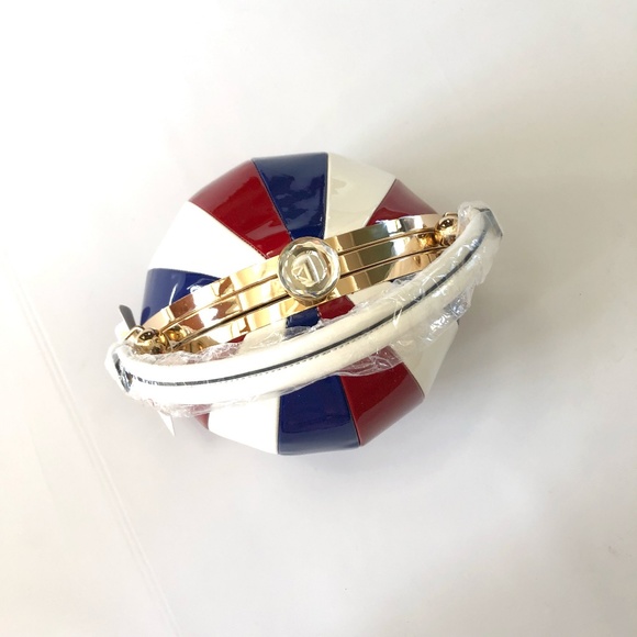 Beach Ball Satchel Cross body Bag Purse Glossy - Picture 3 of 5